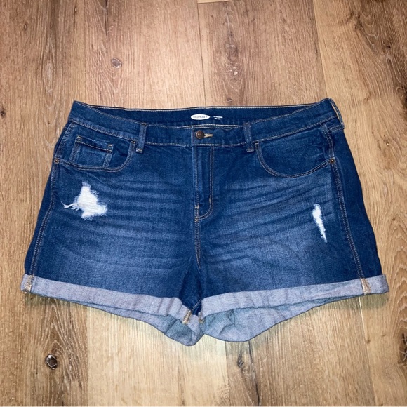 Old Navy Women’s Denim Shorts |Size 16 |Boyfriend Shorts|Mid-Rise|Beach Boho Y2K - Picture 2 of 7